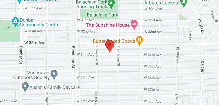 map of 3425 W 34TH AVENUE
